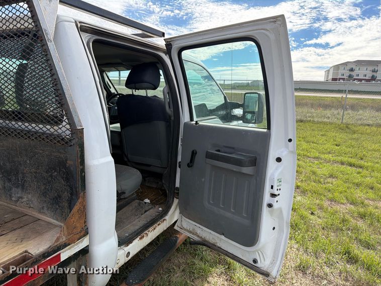 image for item FT6835 2012 Ford F350 Super Duty Crew Cab dump flatbed pickup truck