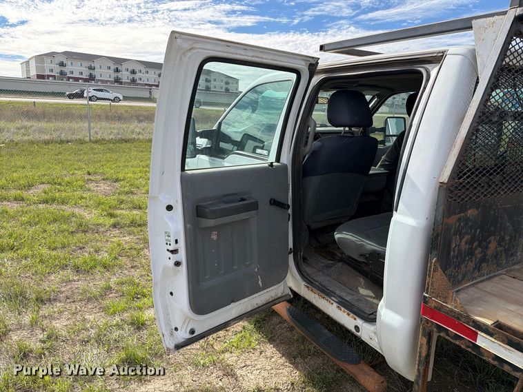 image for item FT6835 2012 Ford F350 Super Duty Crew Cab dump flatbed pickup truck