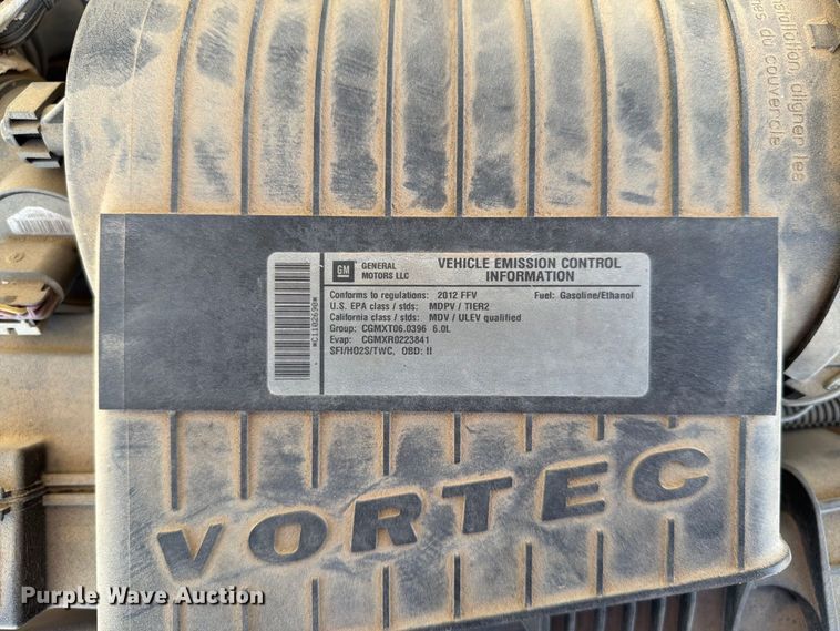 image for item FT6862 2012 GMC Savana 2500 