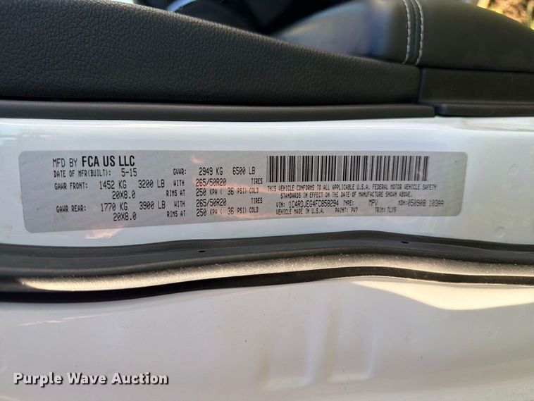 image for item FT7540 2015 Dodge Durango SUV