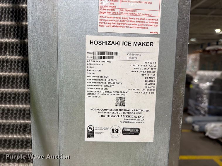 image for item FU4749 Hoshizaki KM-660MAJ ice maker