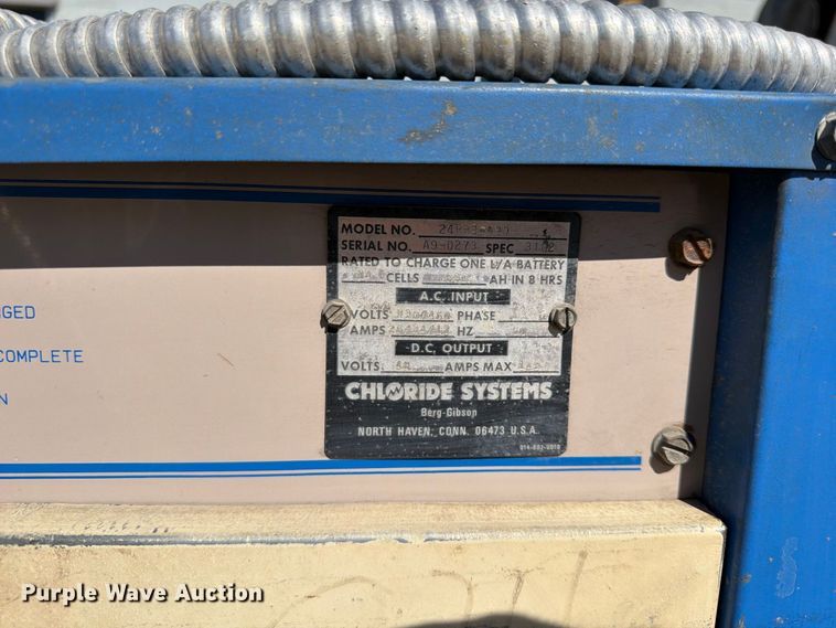 image for item FU4753 Chloride Systems 24RR3-690 battery charger