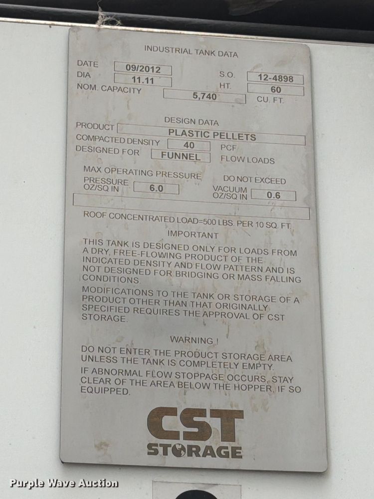 image for item NF9530 (2) CST Storage silos