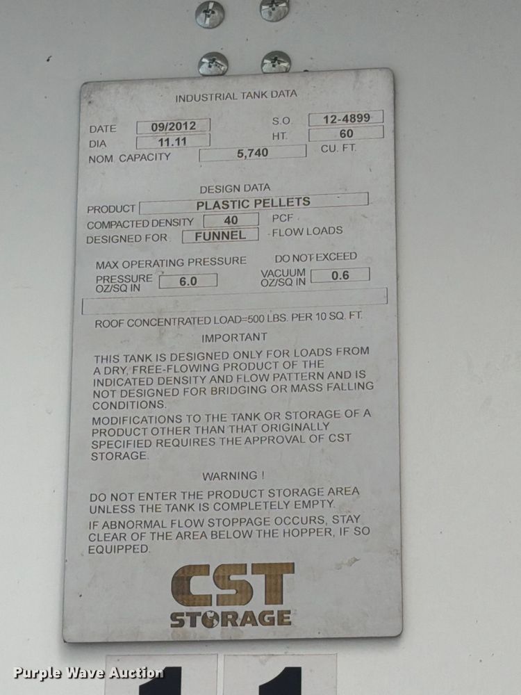 image for item NF9531 (2) CST Storage silos