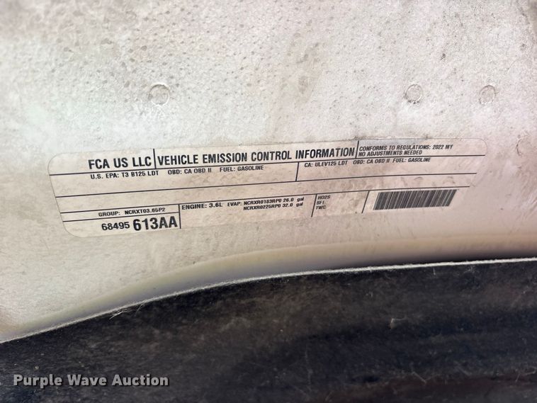 image for item YA4903 2022 RAM 1500 Ext. Cab pickup truck