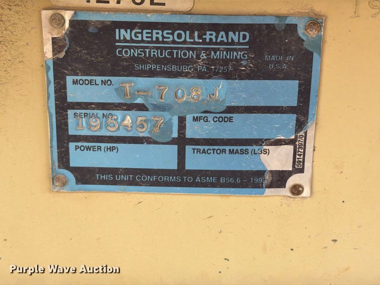 image for item YA4922 1992 Ingersoll-Rand T-708J tow tractor