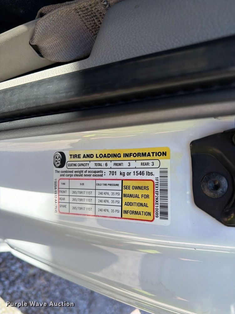 image for item YA5388 2019 Ford F150 Ext. Cab pickup truck