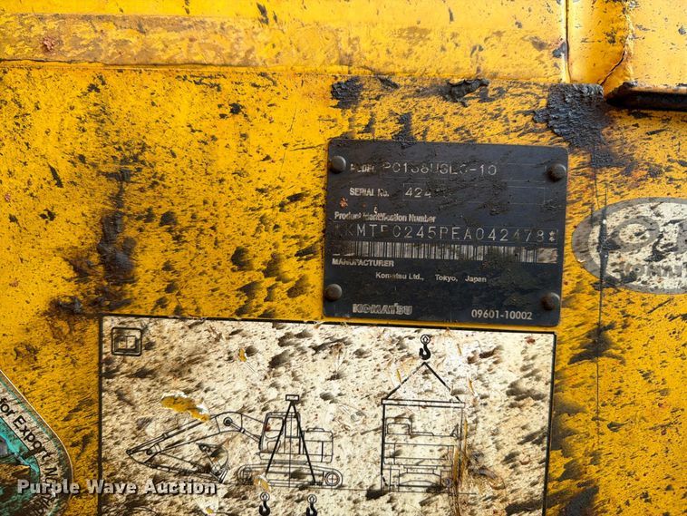 image for item DT2944 2015 Komatsu PC138USLC-10 excavator