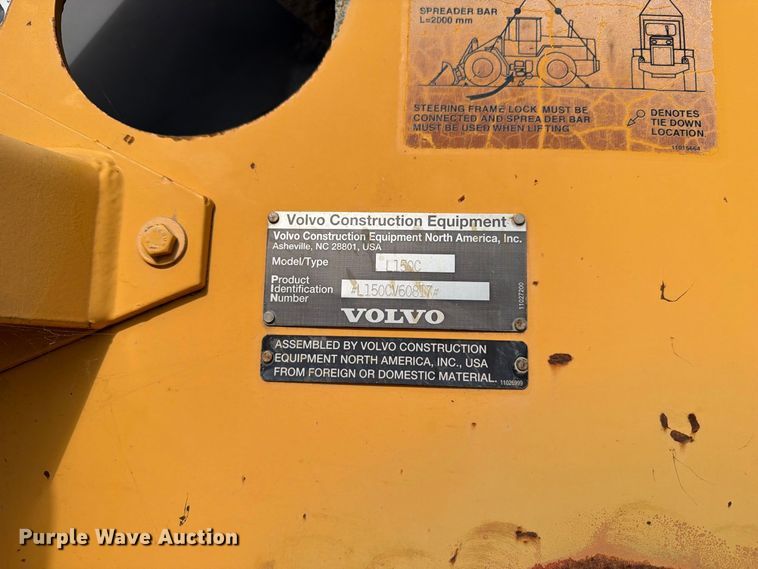 image for item DV2135 1998 Volvo L150C wheel loader