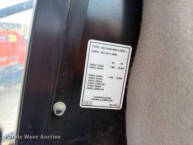 image for item DV7396 2023 Caterpillar 239D3 tracked skid steer loader