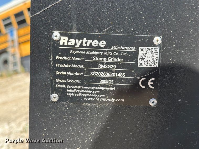 image for item DZ4903 Raytree RMSG29 skid steer stump grinder
