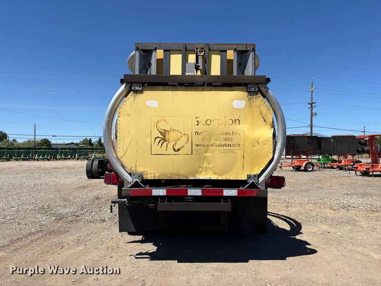 image for item EA0004 2005 Freightliner Business Class M2 flatbed truck with crash attenuator
