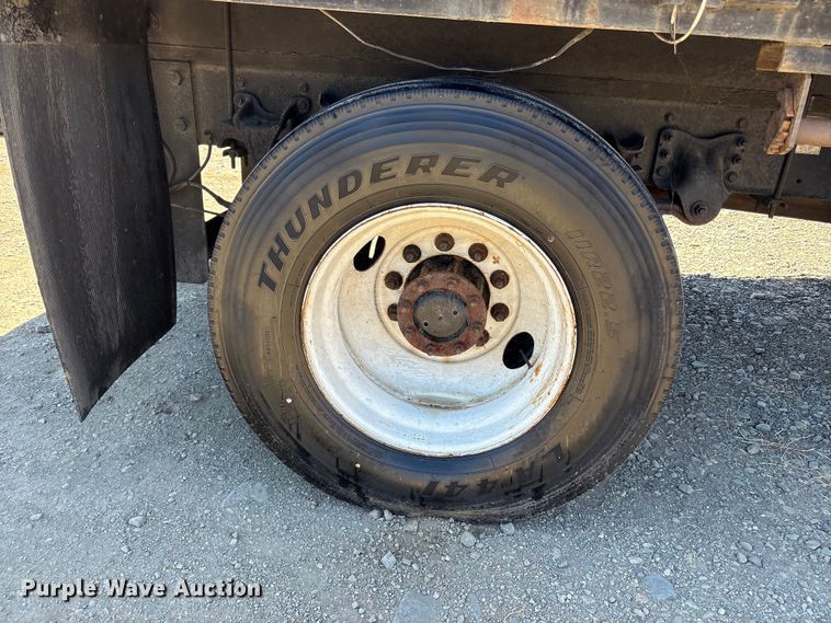 image for item EA0004 2005 Freightliner Business Class M2 flatbed truck with crash attenuator