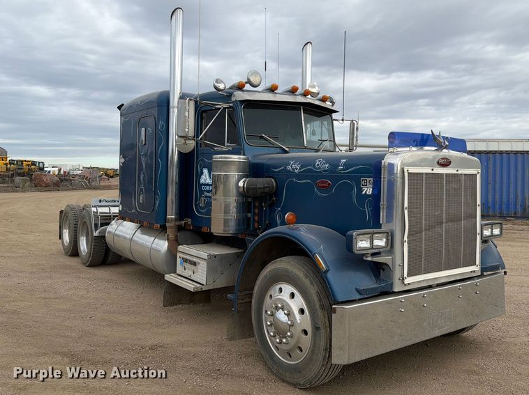 image for item EA0573 1984 Peterbilt 359 semi truck
