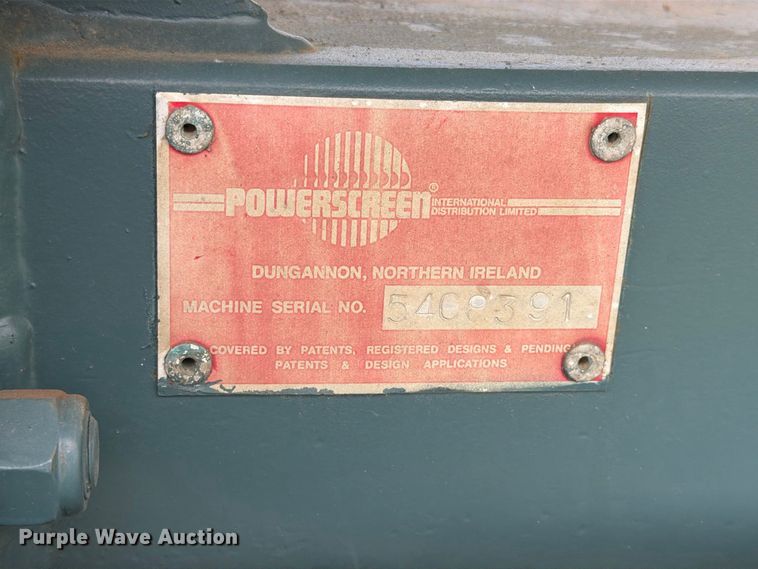 image for item EA0580 Power Screen conveyor
