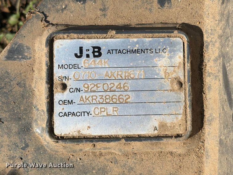 image for item EA0582 JRB 644K hydraulic quick coupler