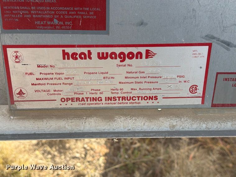 image for item EA0584 (5) Heat Wagon heaters