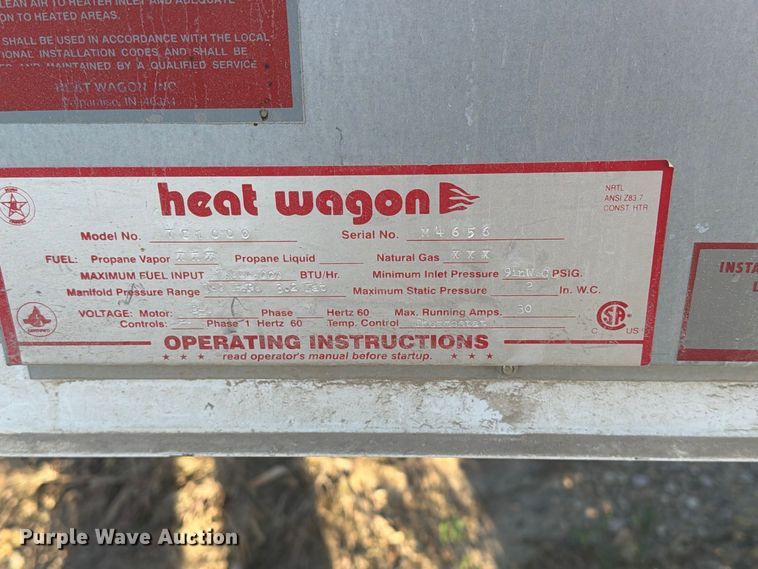 image for item EA0584 (5) Heat Wagon heaters