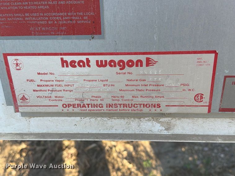image for item EA0584 (5) Heat Wagon heaters