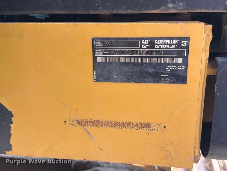image for item EA0586 2014 Caterpillar 324E L excavator