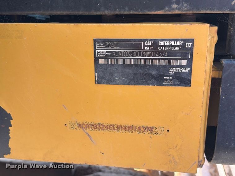image for item EA0586 2014 Caterpillar 324E L excavator