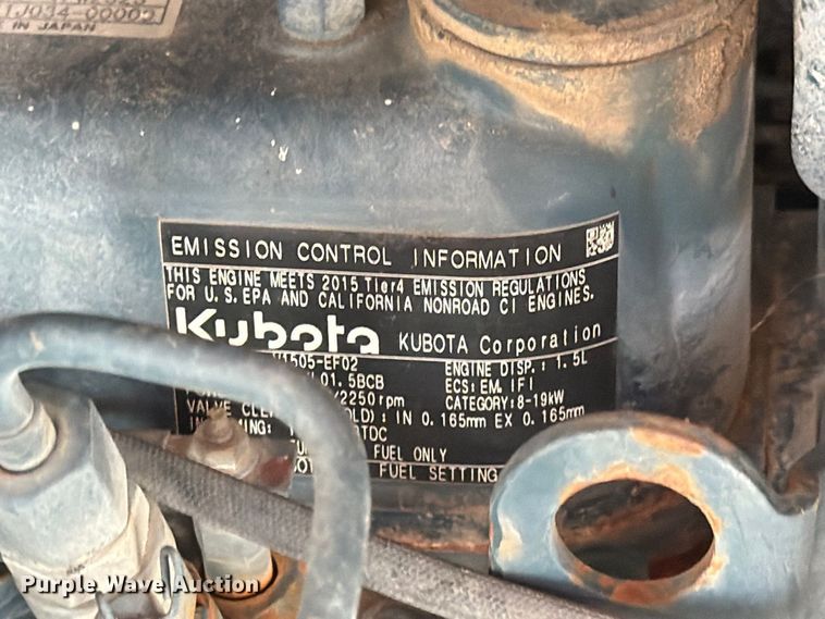 image for item EA7343 2016 Kubota KX71-3S mini excavator