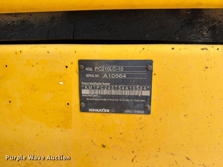 image for item EA7378 2015 Komatsu PC210LC-10 excavator