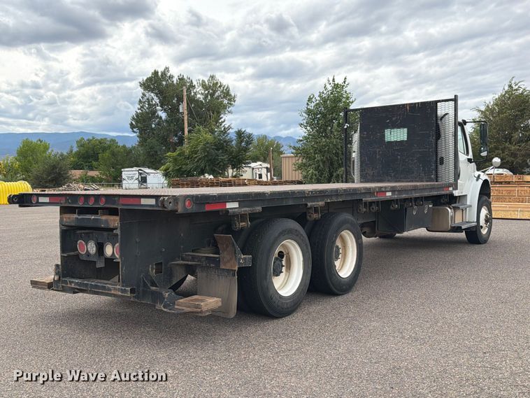 image for item ED0067 2014 Freightliner M2 flatbed truck