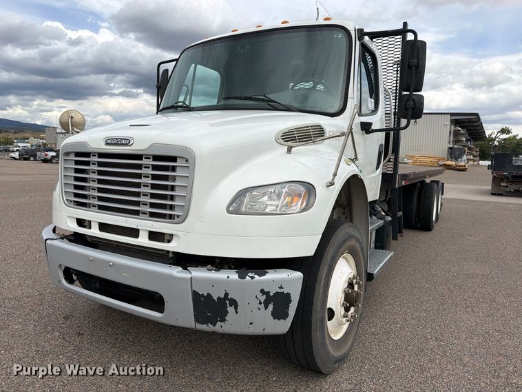 image for item ED0067 2014 Freightliner M2 flatbed truck