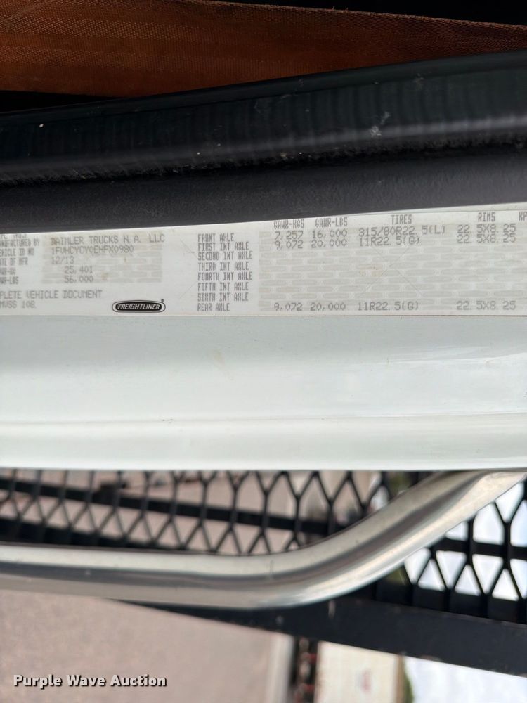 image for item ED0067 2014 Freightliner M2 flatbed truck