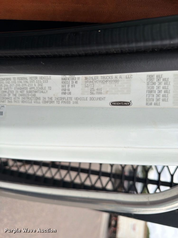 image for item ED0067 2014 Freightliner M2 flatbed truck