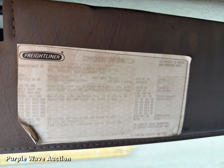image for item ED0067 2014 Freightliner M2 flatbed truck