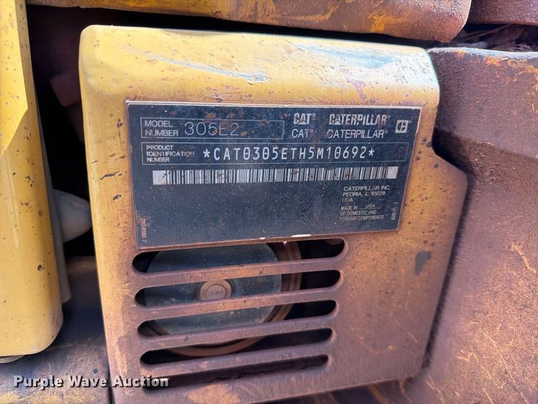 image for item EF1406 2019 Caterpillar 305E2 CR mini excavator