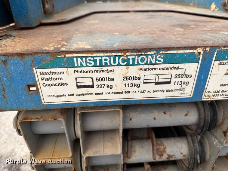 image for item EF1423 Genie GS1930 scissor lift
