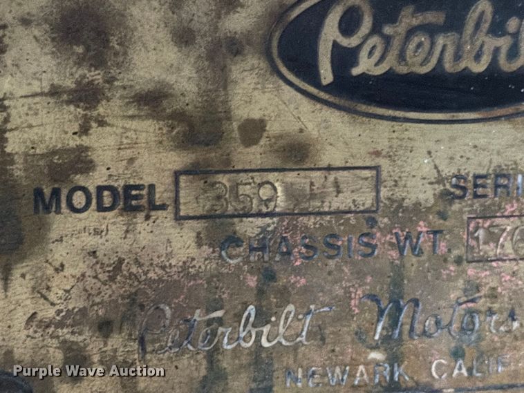image for item EI7762 1980 Peterbilt 359 dump truck