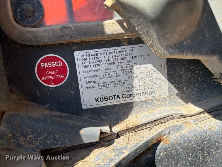 image for item EI7771 Kubota SVL90-2 tracked skid steer loader