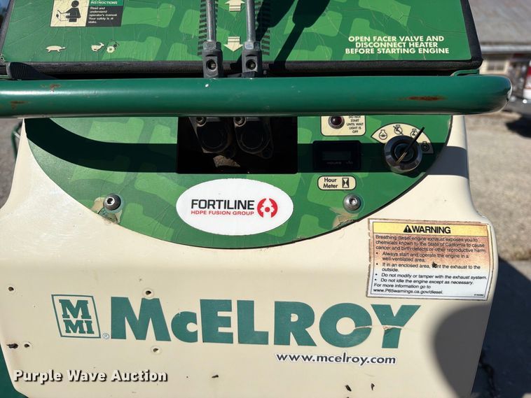 image for item EO8798 2019 McElroy TracStar Series 2 poly pipe fusion machine