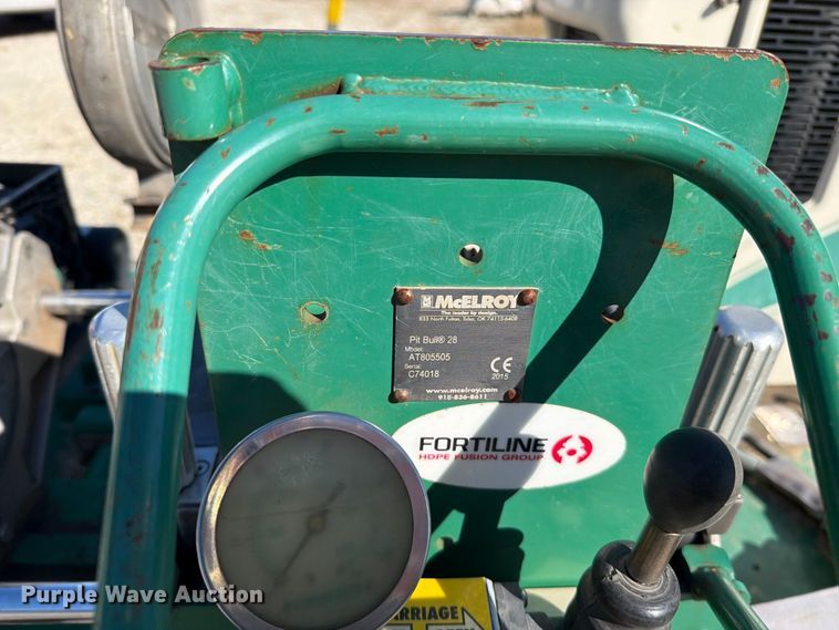 image for item EO8798 2019 McElroy TracStar Series 2 poly pipe fusion machine