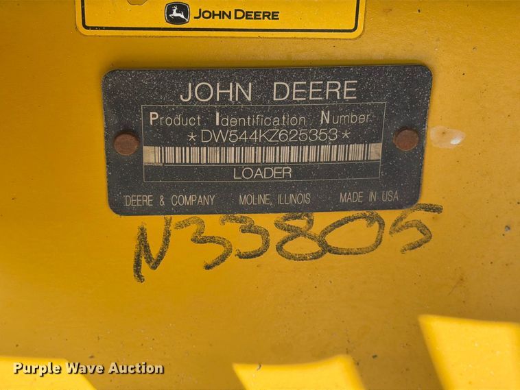 image for item EP7890 2009 John Deere 544K wheel loader