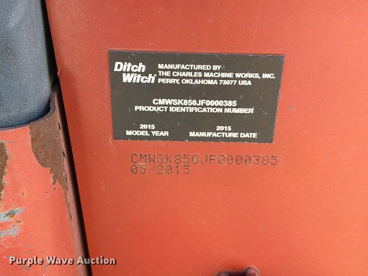 image for item EP7893 2015 Ditch Witch SK850 compact utility loader