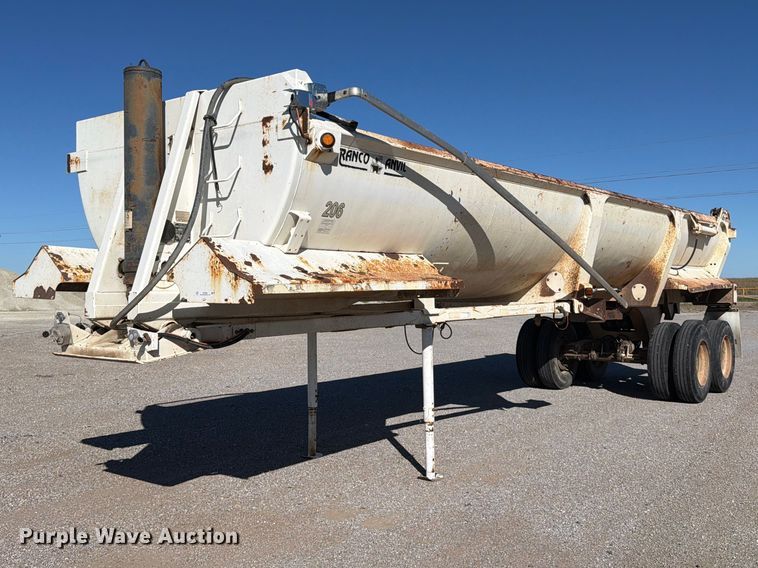 image for item EP7898 2005 Ranco Anvil end dump trailer