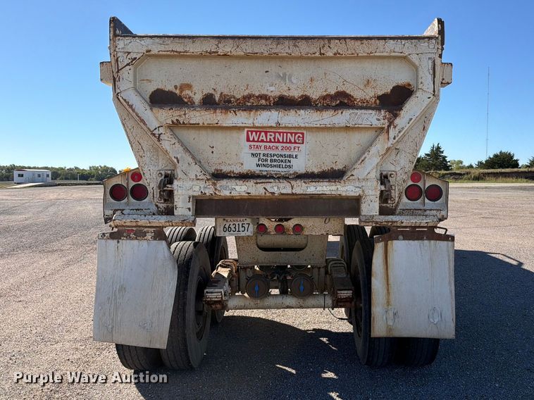 image for item EP7898 2005 Ranco Anvil end dump trailer