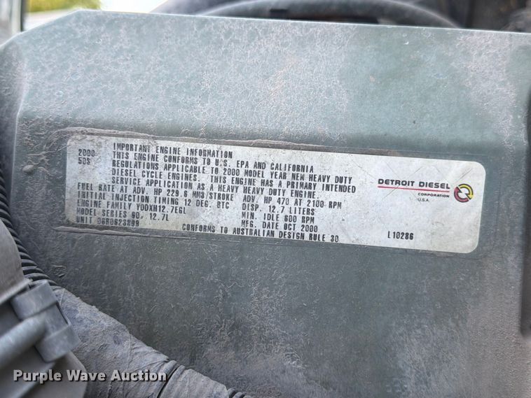 image for item EP7921 2001 Volvo VNM dump truck