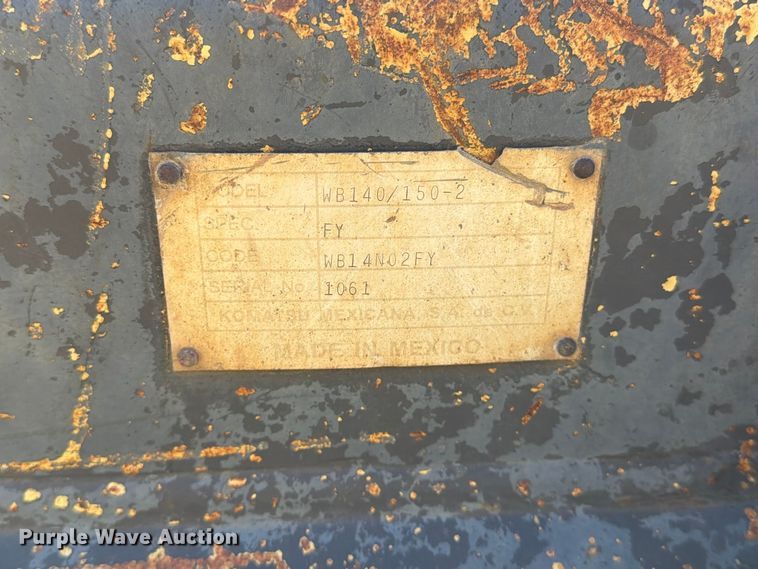image for item EP7930 2001 Komatsu WB140-2T backhoe