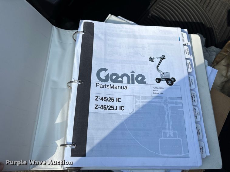 image for item ER3440 2000 Genie Z4525 boom lift