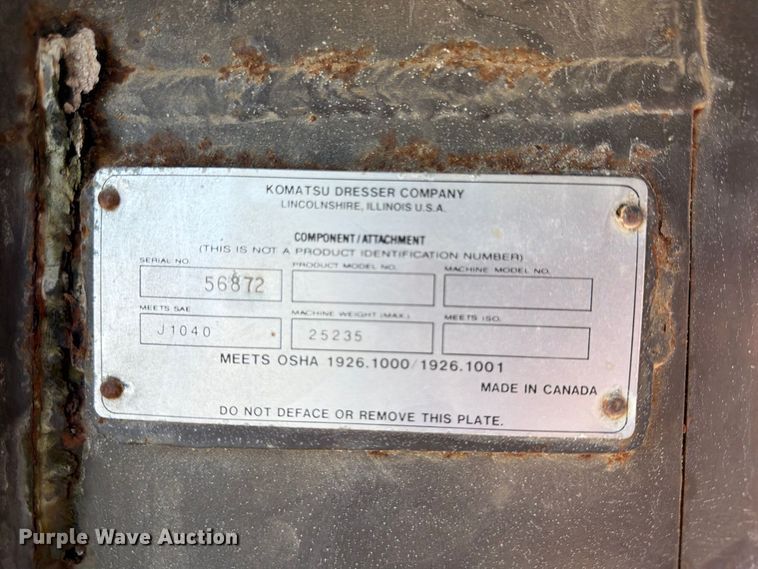 image for item ER3450 1995 Komatsu WA180 wheel loader