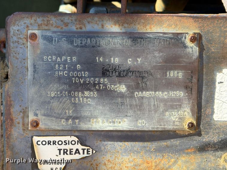 image for item ER3451 1985 Caterpillar 621B 
