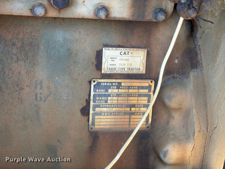 image for item ER3452 1968 Caterpillar D7E dozer