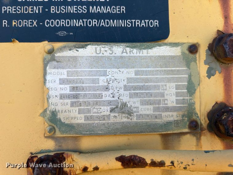 image for item ER3453 1976 Caterpillar D8K dozer