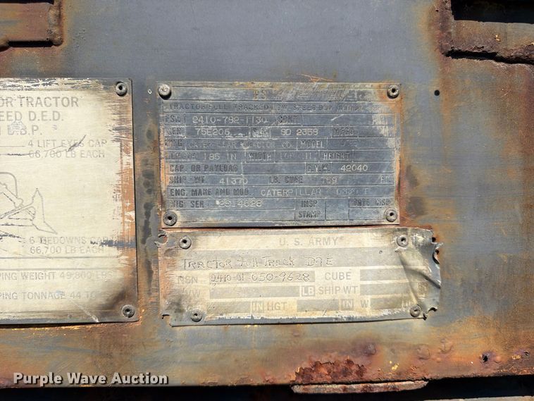 image for item ER3456 1966 Caterpillar D7E dozer